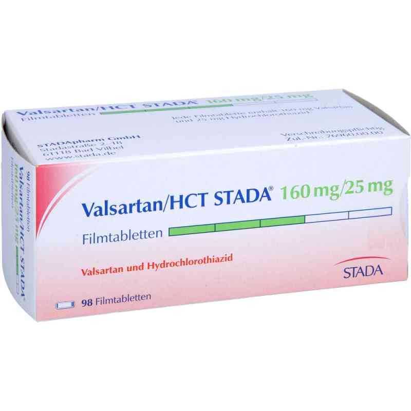 Valsartan Hct Stada 160 mg/25 mg Filmtabletten 98 stk von STADAPHARM GmbH PZN 07778470