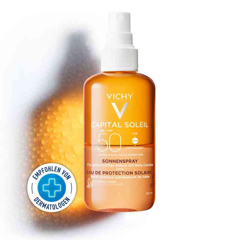 Vichy Capital Soleil Sonnenspray braun Lsf 50 200 ml von L'Oreal Deutschland GmbH Geschäftsbereich VICHY PZN 15881549