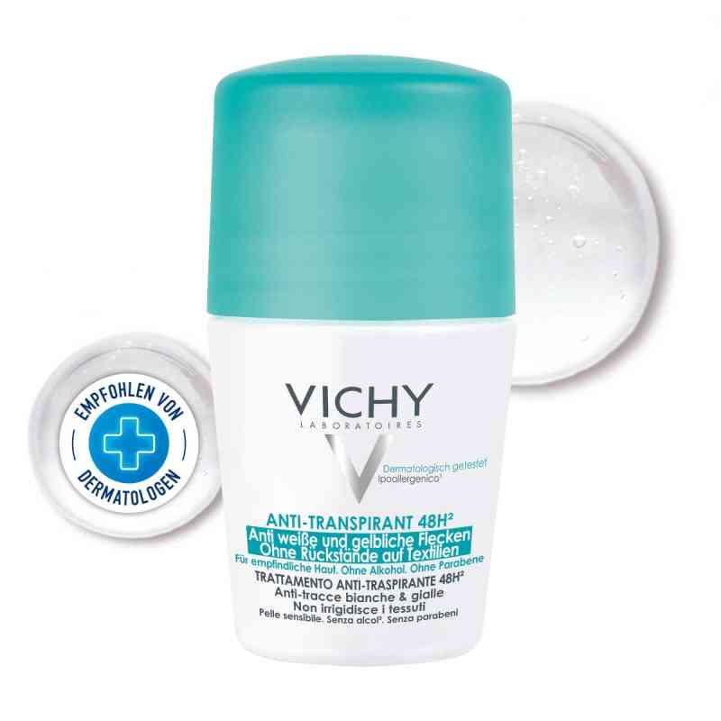 Vichy Deo Roll-on Anti Flecken 48h 50 ml von L'Oreal Deutschland GmbH Geschäftsbereich VICHY PZN 11657565