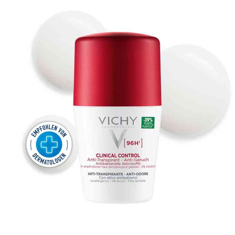 Vichy Deo Roll-on Antitranspirant 96h 50 ml von L'Oreal Deutschland GmbH Geschäftsbereich VICHY PZN 17627200