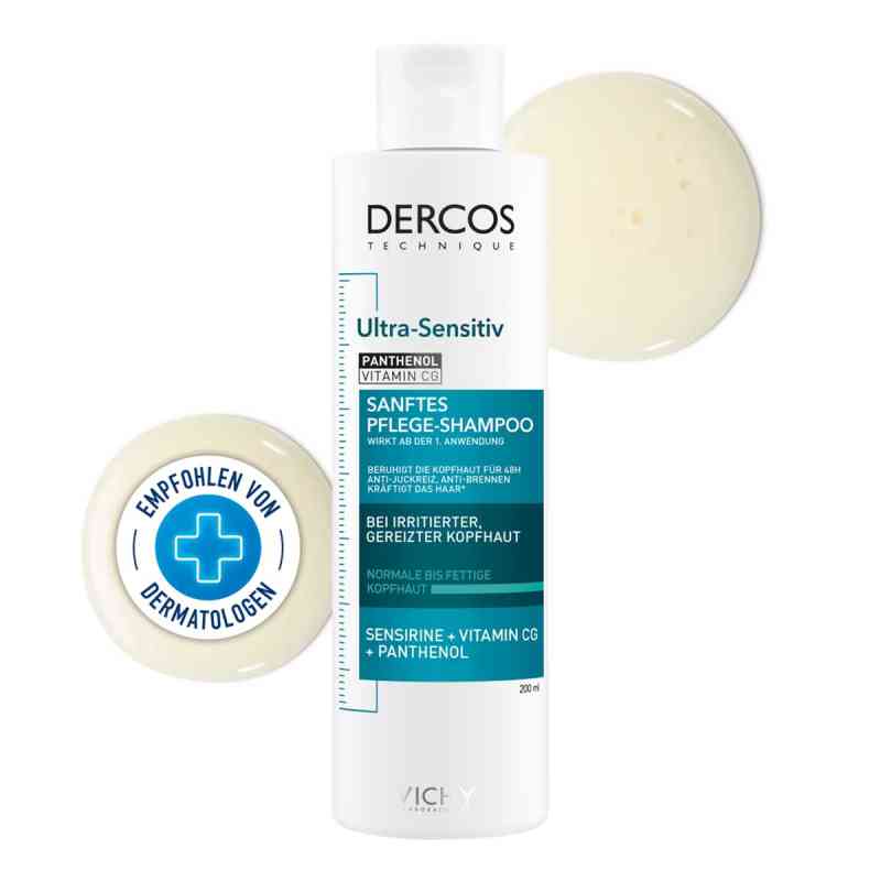 Vichy Dercos Ultra-sensitiv Shampoo fett.Haut 200 ml von L'Oreal Deutschland GmbH Geschäftsbereich VICHY PZN 11594416