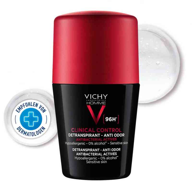 Vichy Homme Deo Roll-on Antitranspirant 96h  50 ml von L'Oreal Deutschland GmbH PZN 17627223