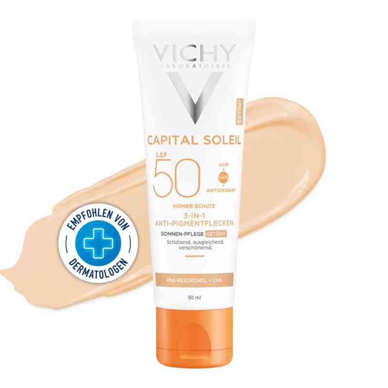 Vichy Ideal Soleil Anti Pigmentflecken Cr.lsf 50+ 50 ml von L'Oreal Deutschland GmbH Geschäftsbereich VICHY PZN 12502698