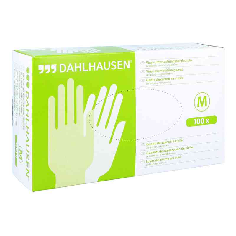 Vinyl Handschuhe ungepudert Größe m 100 stk von P.J.Dahlhausen & Co.GmbH PZN 07485673
