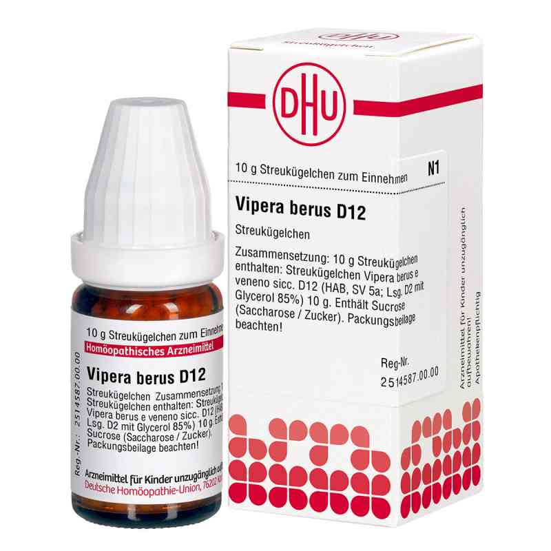 Vipera Berus D 12 Globuli 10 g von DHU-Arzneimittel GmbH & Co. KG PZN 04242272