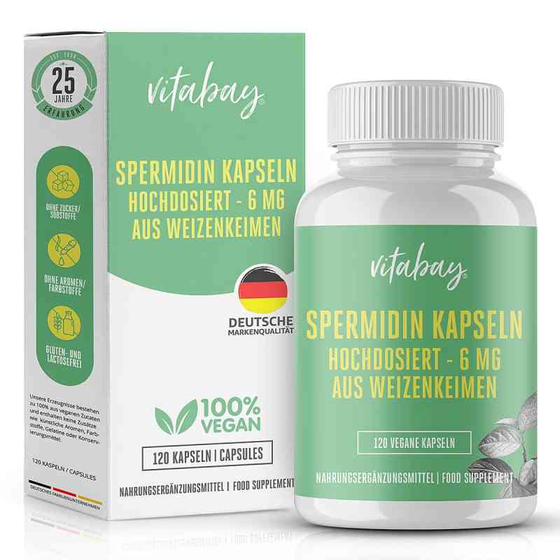 Vitabay Spermidin 6 mg hochdosiert Kapseln  120 stk von Vitabay CV PZN 19178982
