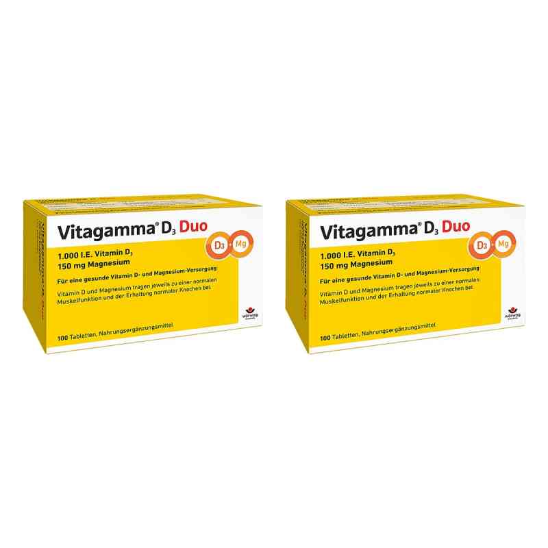 Vitagamma D3 Duo 1.000 I.e Vitamine d3 150mg Magnes.nem 2x100 stk von Wörwag Pharma GmbH & Co. KG PZN 08105406