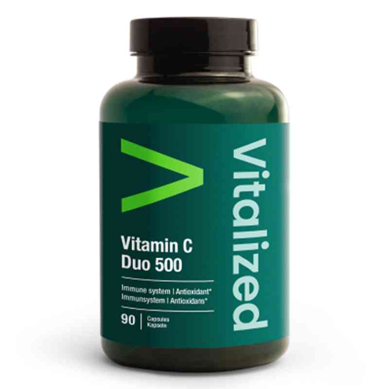 Vitalized Vitamin C Duo 500 Kapseln 90 stk von Vitalized B.V. PZN 20140424