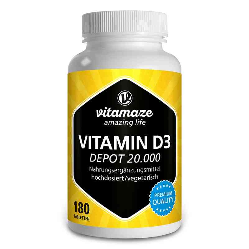 Vitamaze Vitamin D3 Depot 20.000 i.E. hochdosiert 180 stk von Vitamaze GmbH PZN 13815270