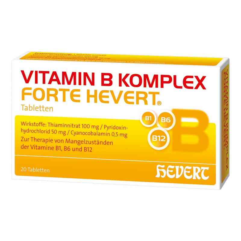 Vitamin B Komplex Forte Hevert Tabletten 20 stk von Hevert-Arzneimittel GmbH & Co. K PZN 05003813