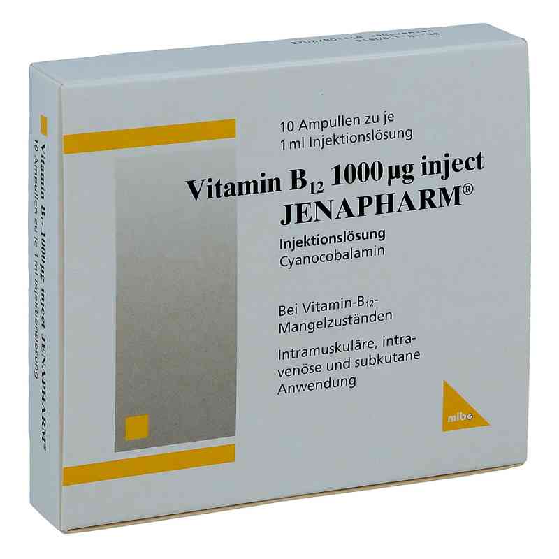 Vitamin B12 1000 [my]g Inject Jenapharm Ampullen 10X1 ml von MIBE GmbH Arzneimittel PZN 07146994