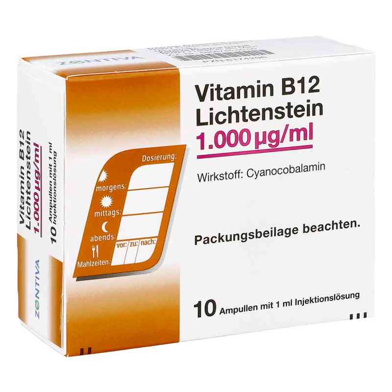 Vitamin B12 1000 [my]g Lichtenstein Ampullen 10X1 ml von Zentiva Pharma GmbH PZN 06174296