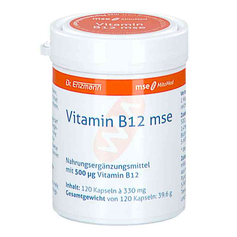 Vitamin B12 Mse Kapseln 120 stk von MSE Pharmazeutika GmbH PZN 09536328