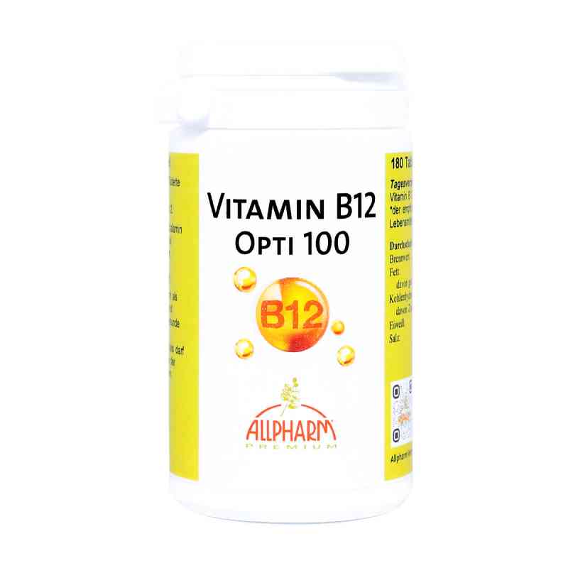 Vitamin B12 Opti 100 Tabletten 180 stk von ALLPHARM Vertriebs GmbH PZN 09520592