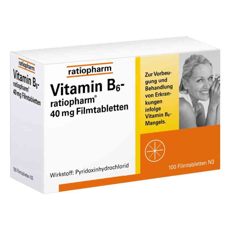 Vitamin B6 ratiopharm 40 mg Filmtabletten 100 stk von ratiopharm GmbH PZN 01586077