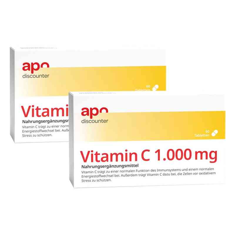 Vitamin C Tabletten 1000 mg 2x 60 stk günstig bei
