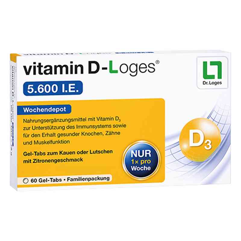 vitamin D-Loges 5.600 internationale Einheiten - Vitamin D Woche 60 stk von Dr. Loges + Co. GmbH PZN 11640978