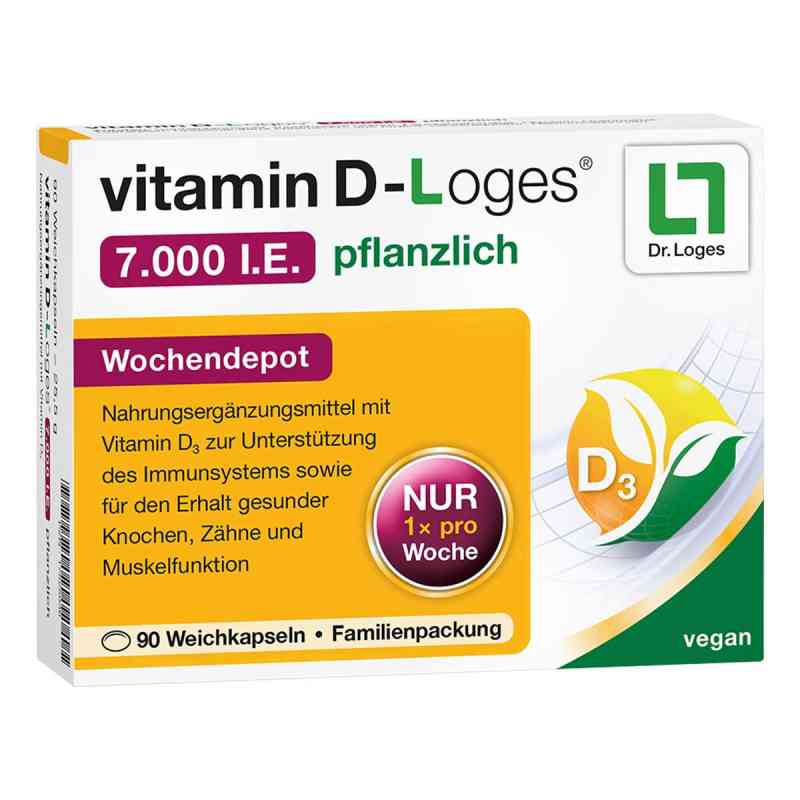 vitamin D-Loges 7.000 internationale Einheiten pflanzlich - Vita 90 stk von Dr. Loges + Co. GmbH PZN 17525936