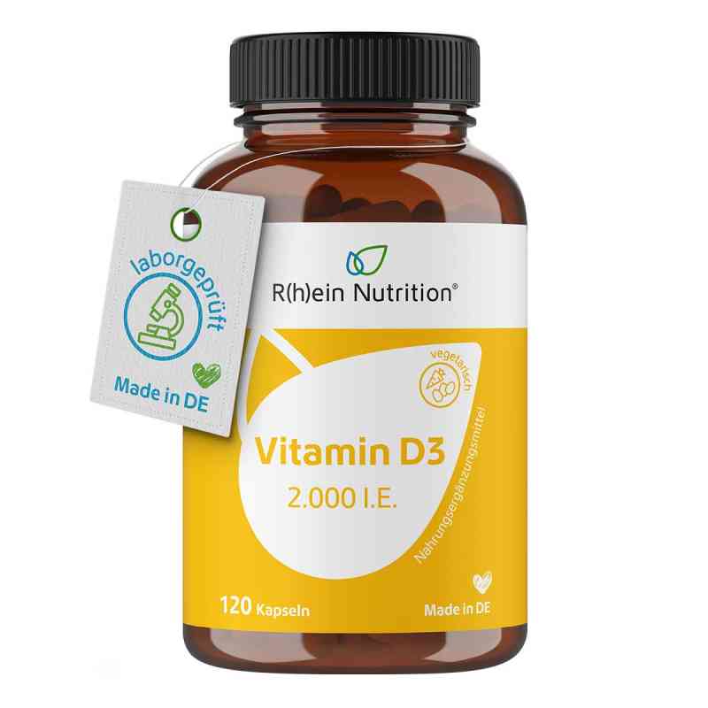 Vitamin D3 2.000 I.E. Kapseln 120 stk von R(h)ein Nutrition & Health GmbH PZN 17874507