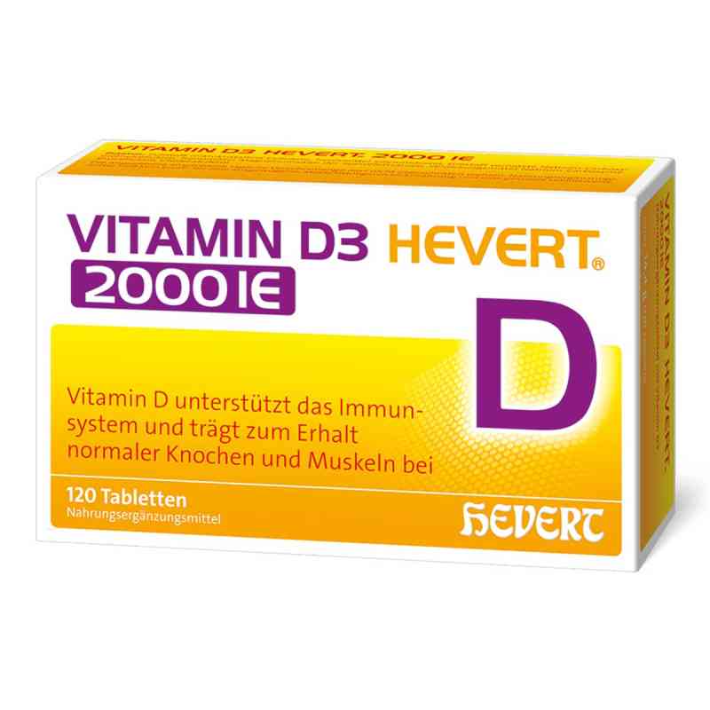 Vitamin D3 Hevert 2.000 I.E. Tabletten 120 stk von Hevert-Arzneimittel GmbH & Co. KG PZN 11295441