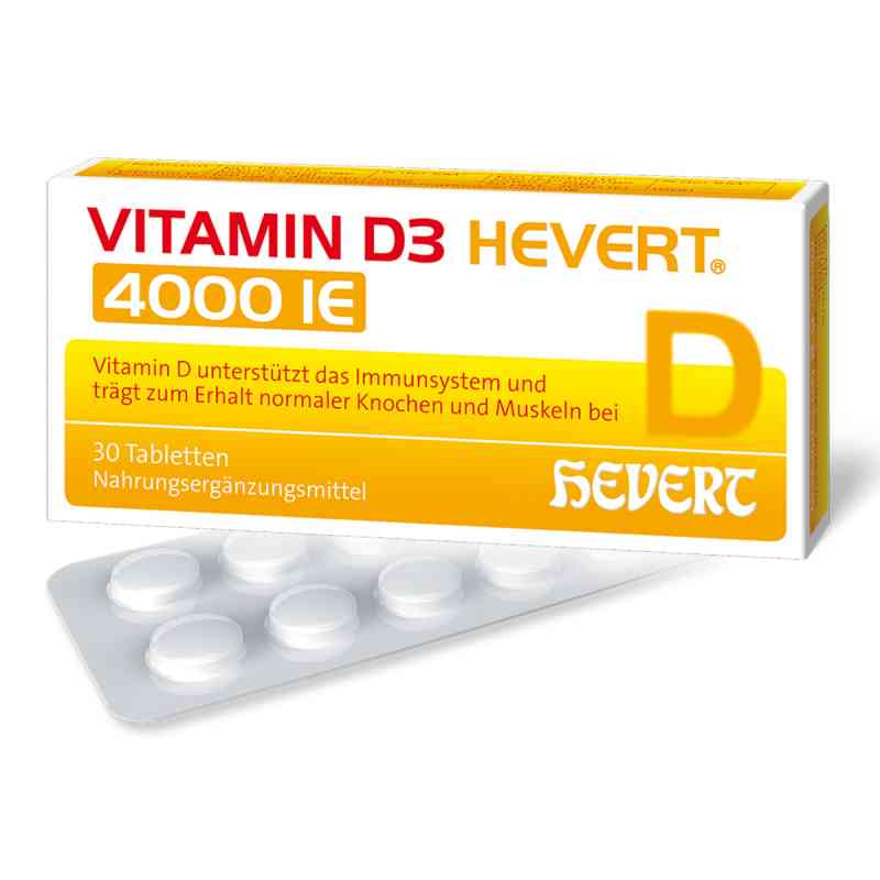 Vitamin D3 Hevert 4.000 I.e. Tabletten 30 stk von Hevert Arzneimittel GmbH & Co. K PZN 11088245