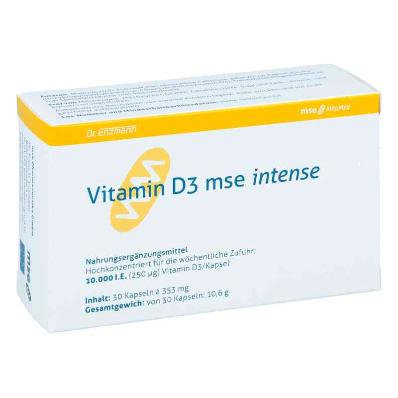 Vitamin D3 Mse intense Kapseln 30 stk von MSE Pharmazeutika GmbH PZN 10262221