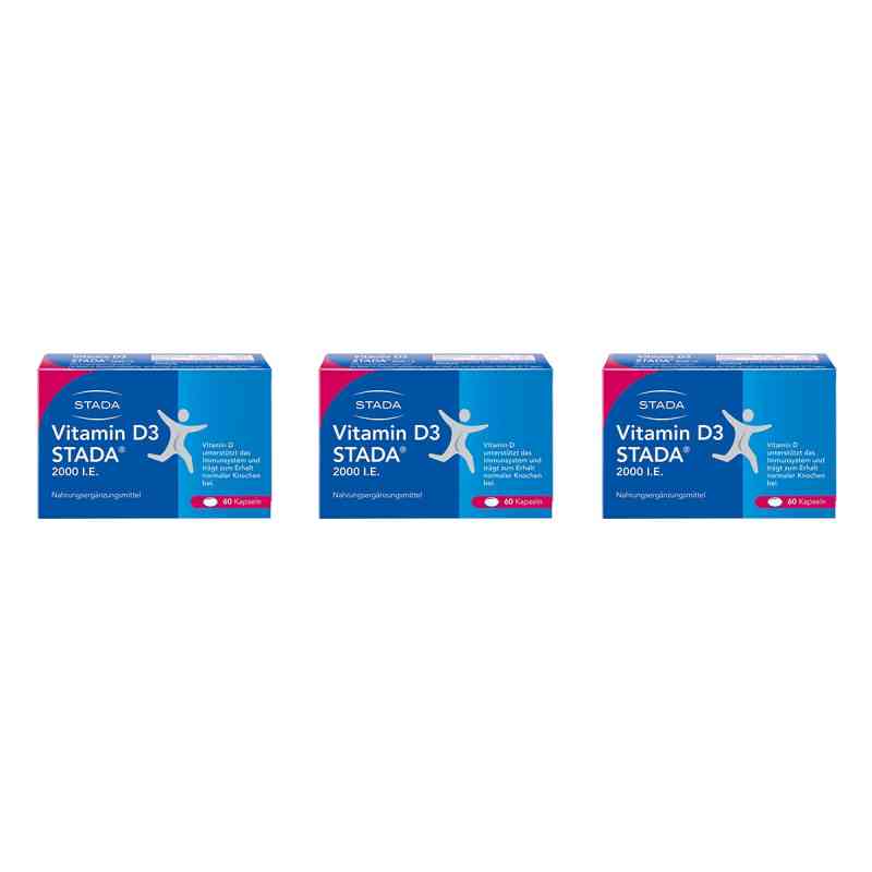 Vitamin D3 STADA 2000 internationale Einheiten Tabletten 3x60 stk von STADA Consumer Health Deutschland GmbH PZN 08103191