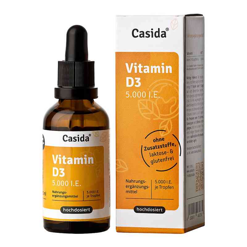 Vitamin D3 Tropfen 5000 I.e. 50 ml von Casida GmbH PZN 16672032