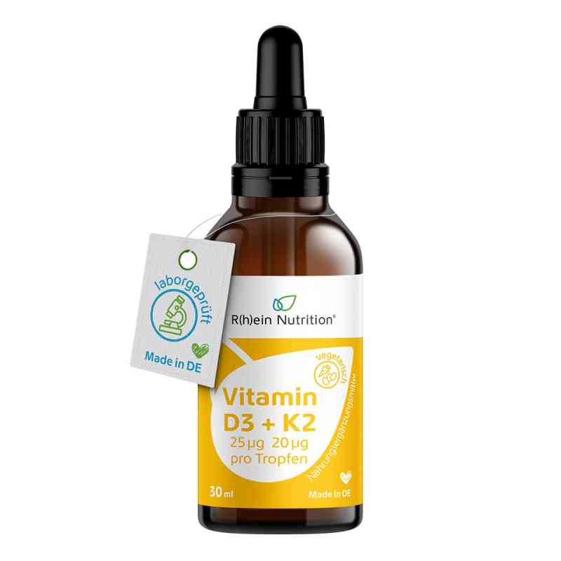 Vitamin D3+K2 Osteo Tropfen 30 ml von R(h)ein Nutrition & Health GmbH PZN 16393987