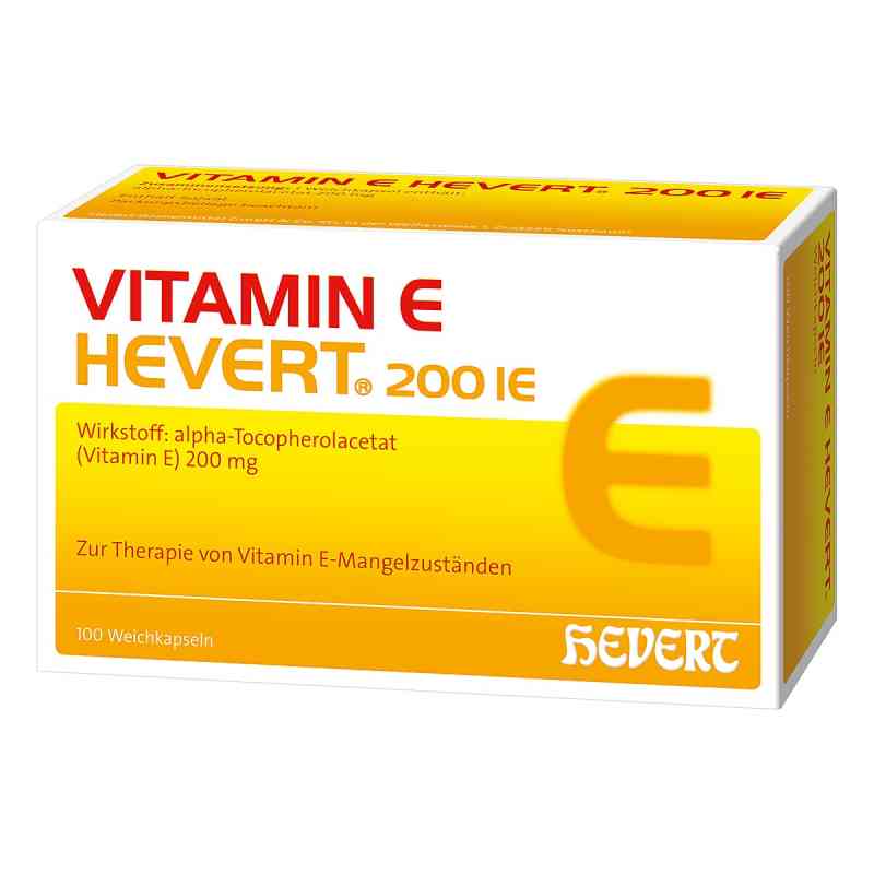 Vitamin E Hevert 200 I.E. Weichkapseln 100 stk von Hevert-Arzneimittel GmbH & Co. KG PZN 15865390