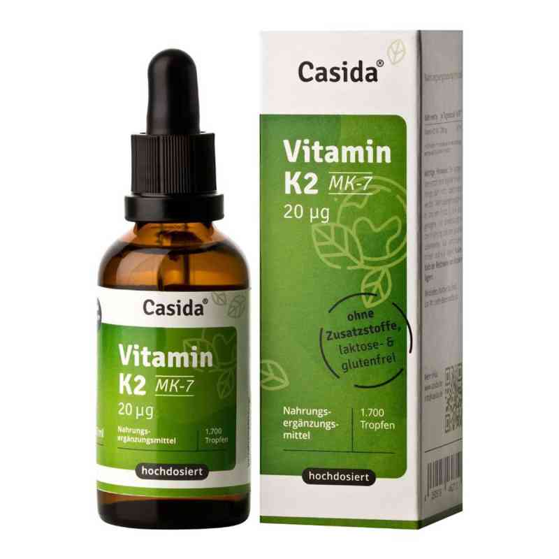 Vitamin K2 Tropfen Mk7 vegan 50 ml von Casida GmbH PZN 16672049