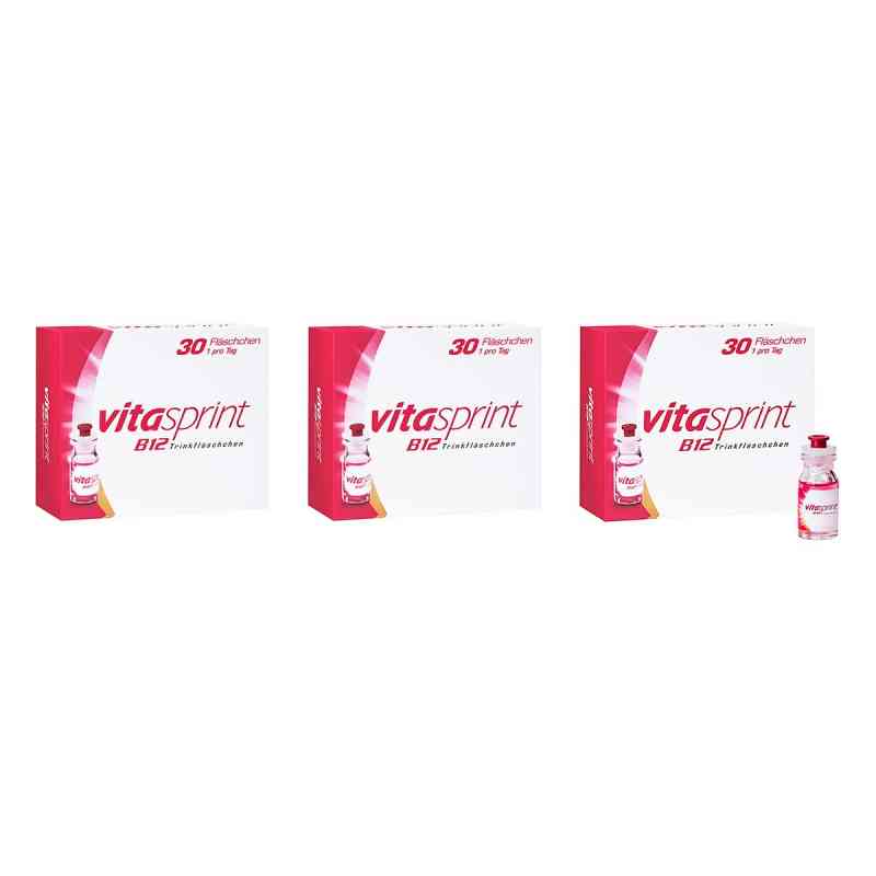 Vitasprint B12 Trinkfläschchen mit Vitamin B12 für mehr Energie 3x30 stk von Pfizer Consumer Healthcare GmbH PZN 08130203