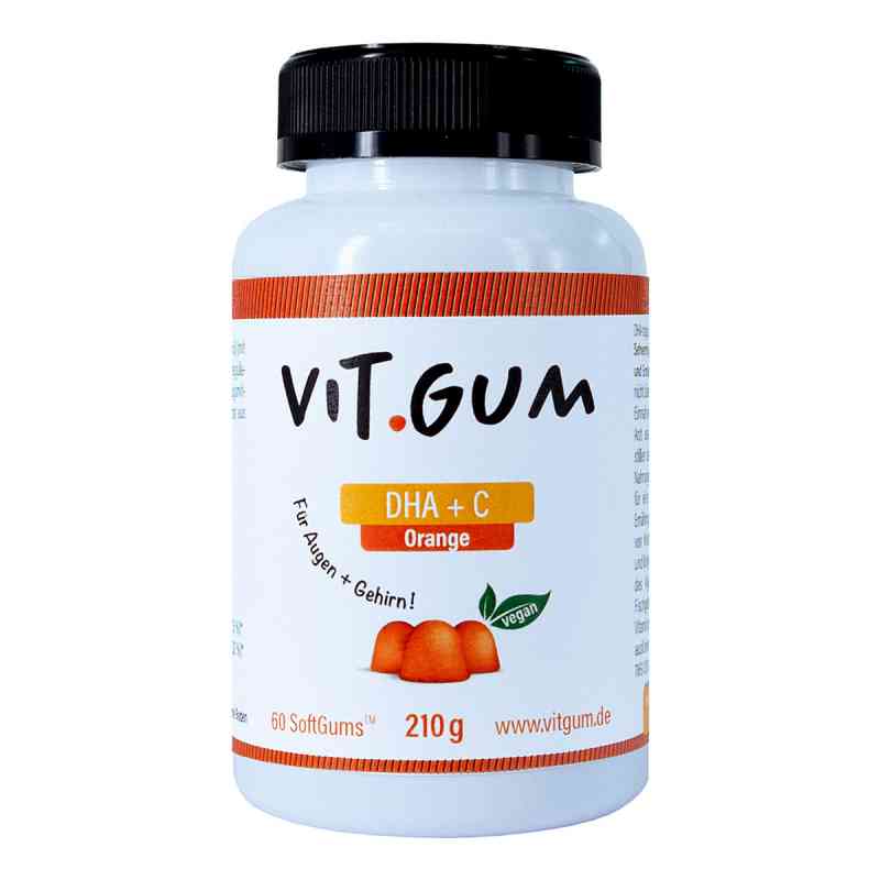 Vitgum DHA+Vitamin C Vanille-Orange Softgums 60 stk von Pharma Peter GmbH PZN 16852107