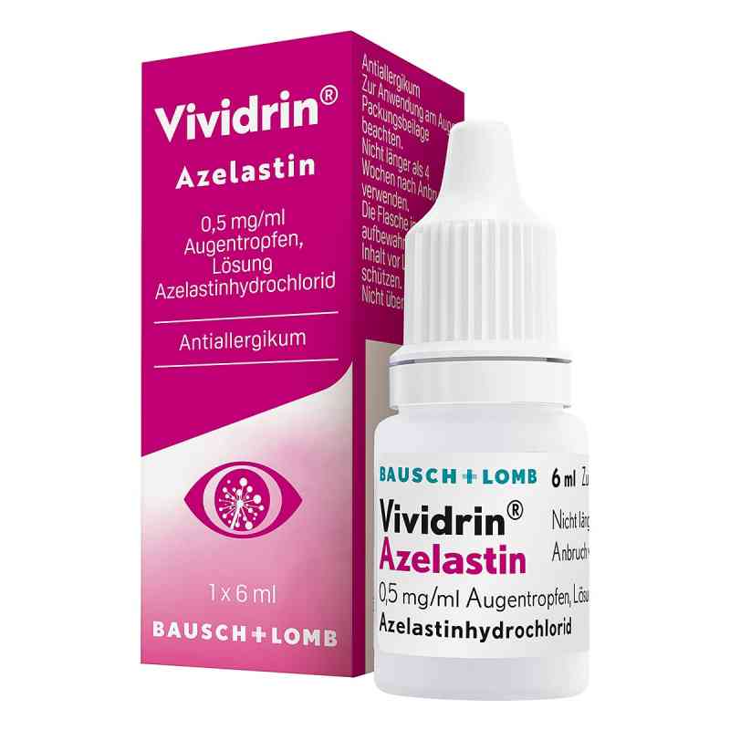 Vividrin Azelastin Augentropfen bei Heuschnupfen und Allergien 6 ml von Dr. Gerhard Mann Chem.-pharm.Fabrik GmbH PZN 12910546
