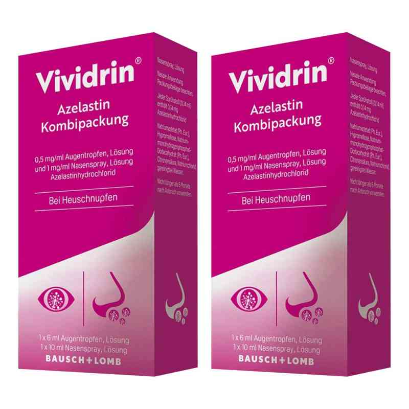 Vividrin Azelastin Kombipackung bei Heuschnupfen & Allergien 2x1 Pck von Dr. Gerhard Mann Chem.-pharm.Fabrik GmbH PZN 08104586