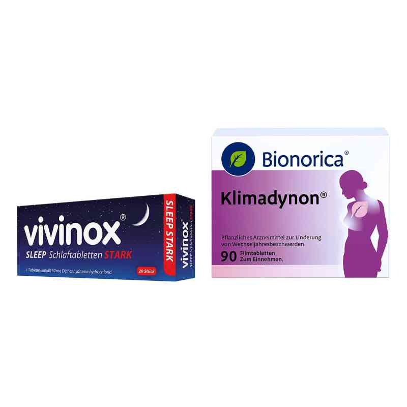 Vivinox Sleep Schlaftabletten Stark + Klimadynon 1 Pck von  PZN 08105196