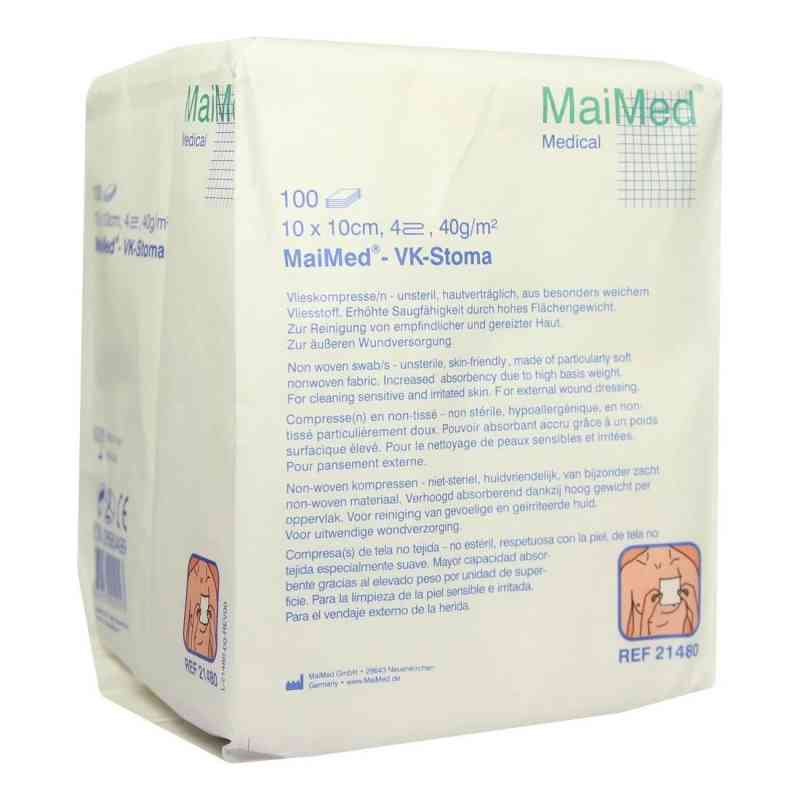 Vlieskompressen 10x10 cm 4fach unsteril 100 stk von MaiMed GmbH PZN 02680499