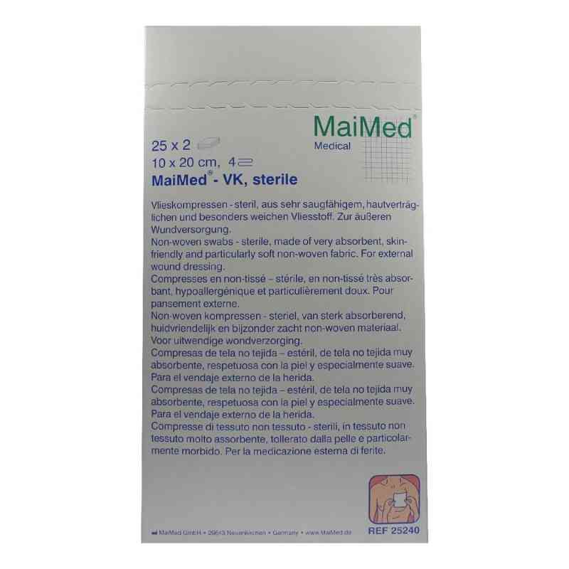 Vlieskompressen 10x20 cm steril 25X2 stk von MaiMed GmbH PZN 02067296