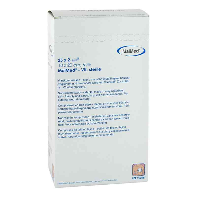 Vlieskompressen 10x20 cm steril 6fach 25X2 stk von MaiMed GmbH PZN 02070482