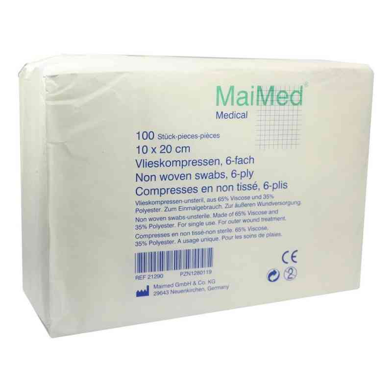 Vlieskompressen 10x20 cm unsteril 6fach 100 stk von MaiMed GmbH PZN 01280119