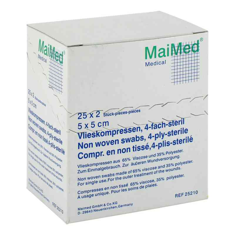 Vlieskompressen 5x5 cm steril 25X2 stk von MaiMed GmbH PZN 02067333