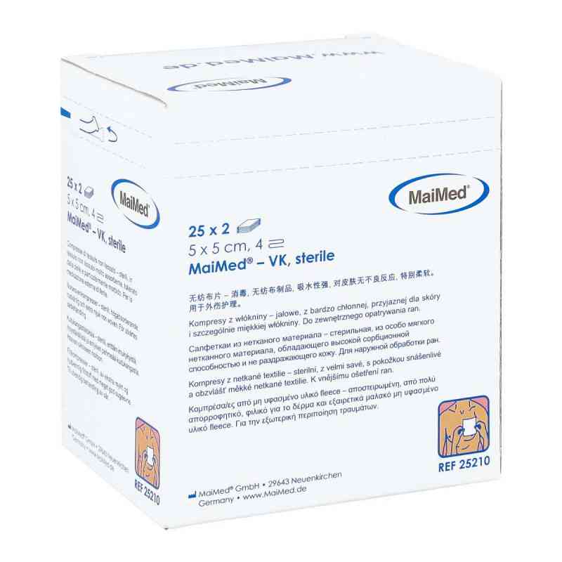 Vliesstoff-kompressen 5x5 cm steril 4fach 25X2 stk von Brinkmann Medical ein Unternehmen der Dr. Junghans PZN 06310291