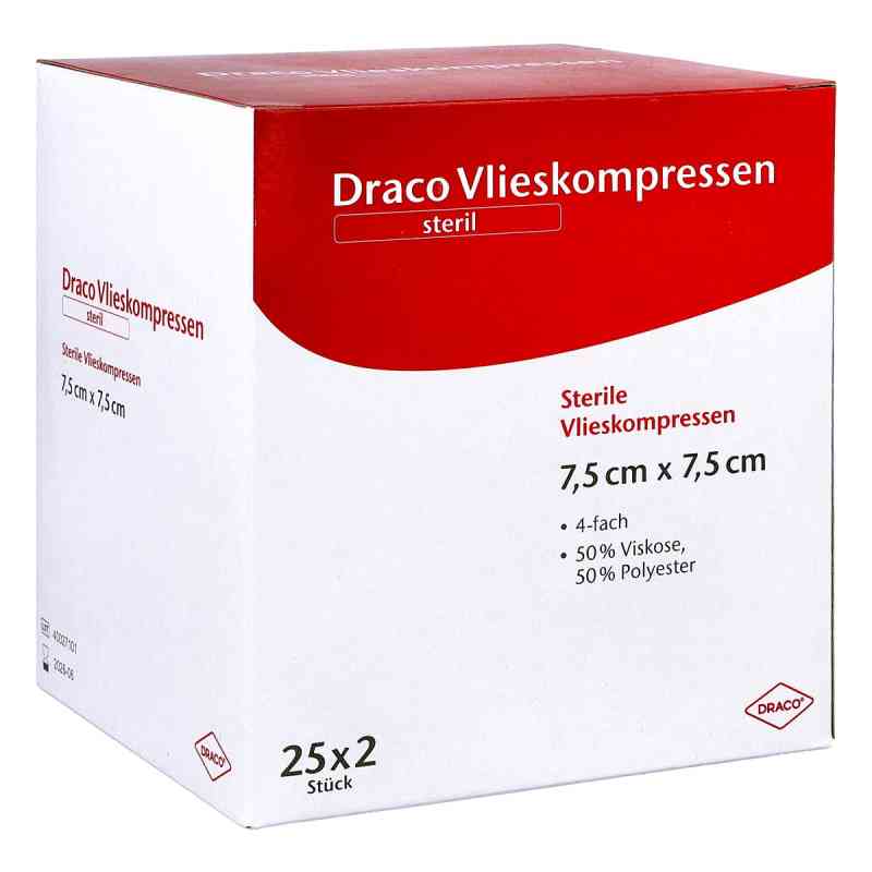 Vliesstoff-kompressen 7,5x7,5 cm steril 4fach 25X2 stk von Dr. Ausbüttel & Co. GmbH PZN 00679316