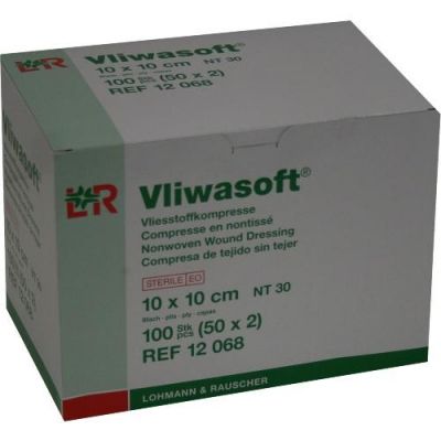 Vliwasoft Vlieskompressen 10x10 cm steril 6l. 50X2 stk von Lohmann & Rauscher GmbH & Co.KG PZN 08900890