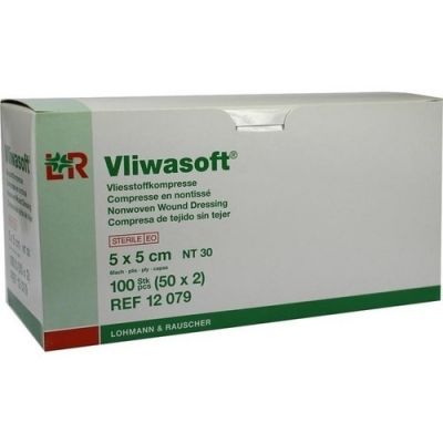 Vliwasoft Vlieskompressen 5x5 cm steril 6l. 50X2 stk von Lohmann & Rauscher GmbH & Co.KG PZN 08900878