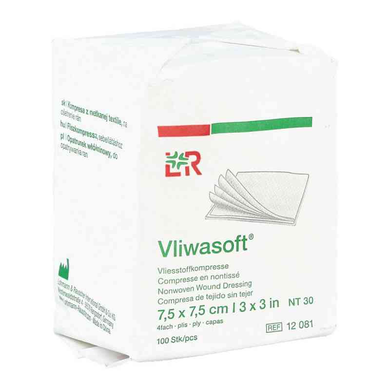 Vliwasoft Vlieskompressen 7,5x7,5 cm unsteril 4l. 100 stk von Lohmann & Rauscher GmbH & Co.KG PZN 03806927