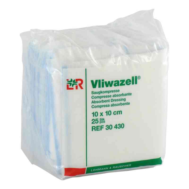 Vliwazell Saugkompressen 10x10 cm unsteril 25 stk von Lohmann & Rauscher GmbH & Co.KG PZN 02232708
