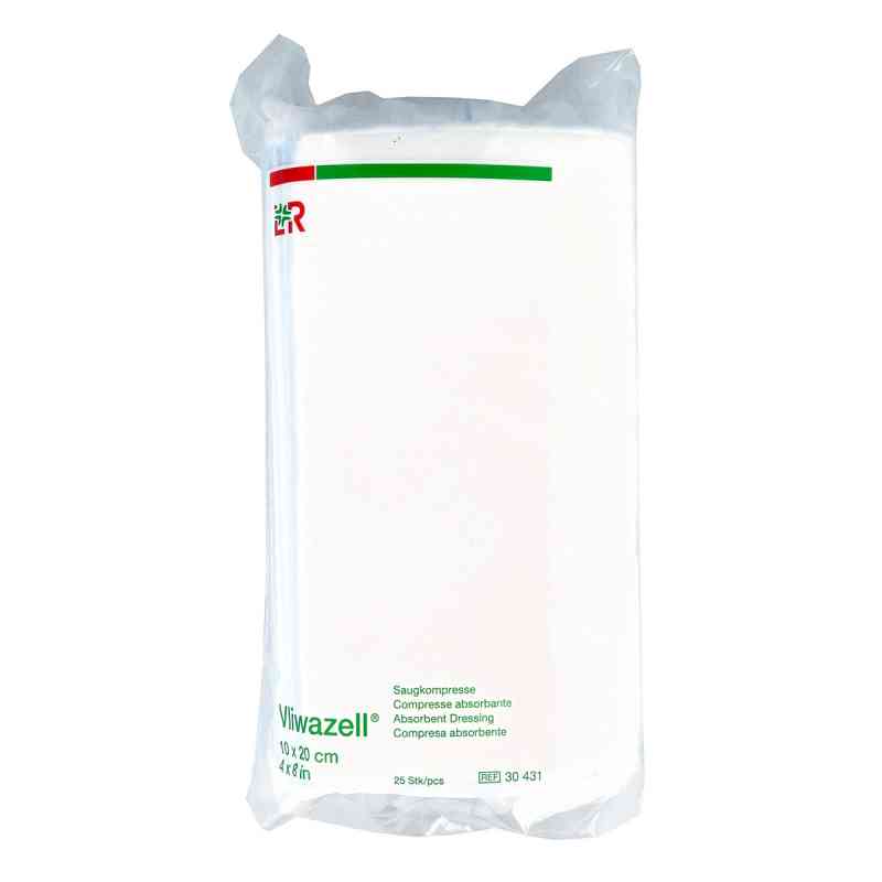 Vliwazell Saugkompressen 10x20 cm unsteril 25 stk von Lohmann & Rauscher GmbH & Co.KG PZN 02232826