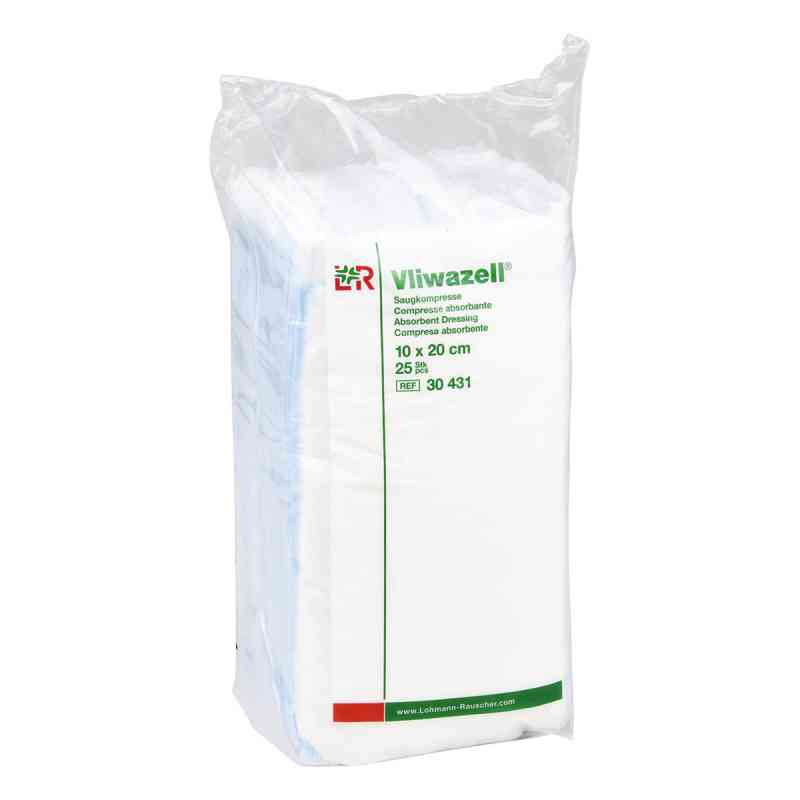 Vliwazell Saugkompressen 10x20 cm unsteril 25 stk von 1001 Artikel Medical GmbH PZN 07558550