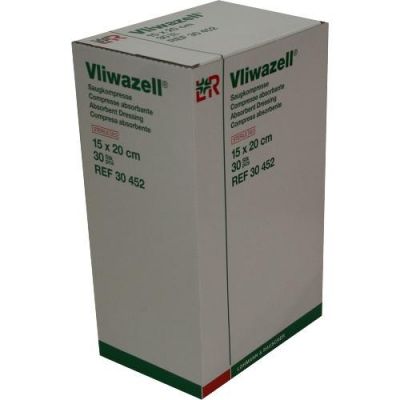 Vliwazell Saugkompressen 15x20 cm steril 30 stk von Lohmann & Rauscher GmbH & Co.KG PZN 05855611